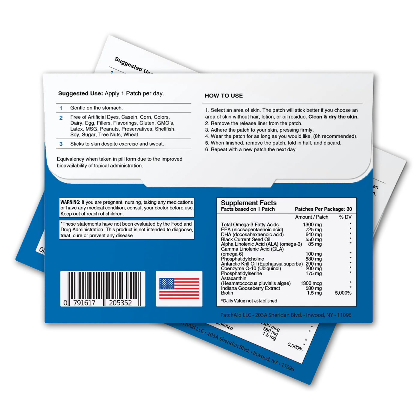 Omega-3 Vitamin Patch